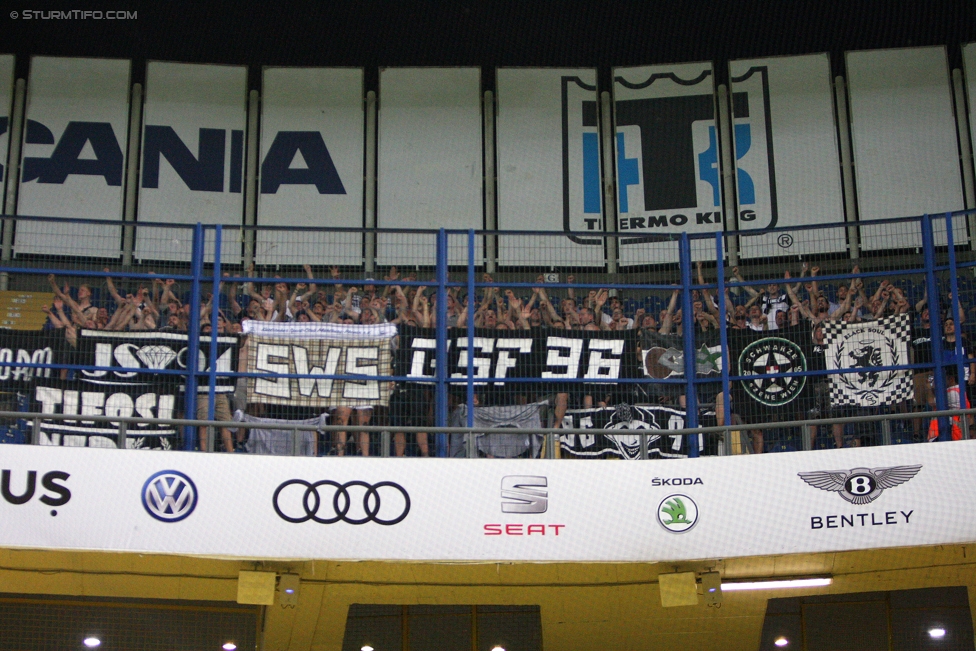 Fenerbahce - Sturm Graz
UEFA Europa League Qualifikation 3. Runde, Fenerbahce Istanbul - SK Sturm Graz, Suekrue Saracoglu Stadion Istanbul, 03.08.2017. 

Foto zeigt Fans von Sturm
