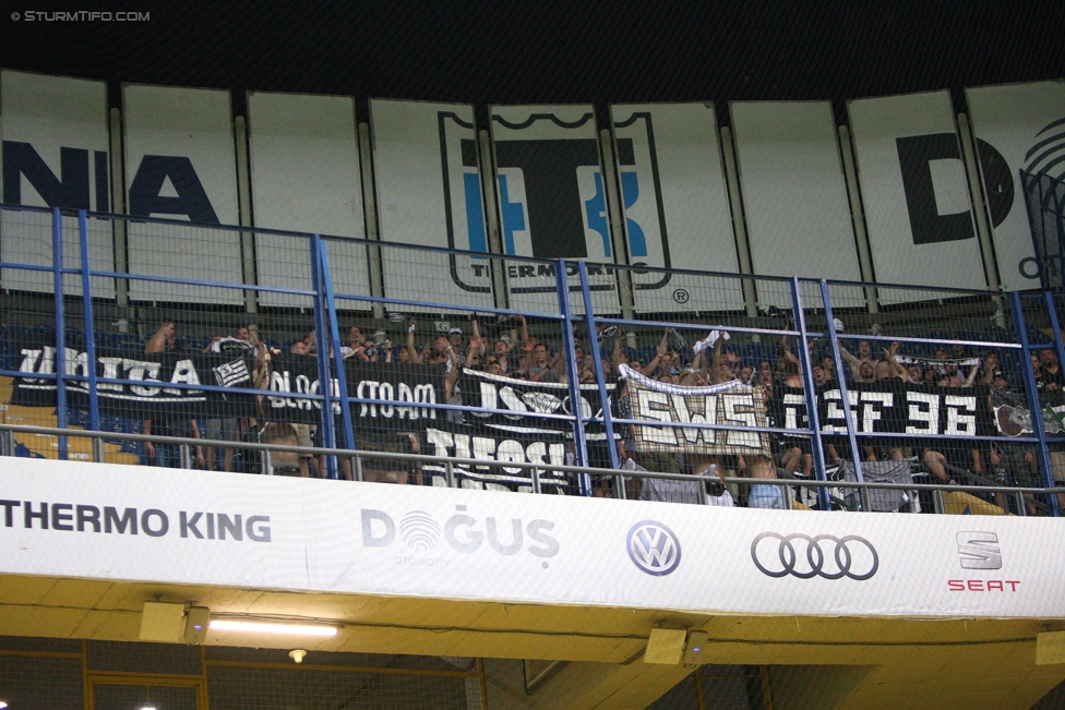 Fenerbahce - Sturm Graz
UEFA Europa League Qualifikation 3. Runde, Fenerbahce Istanbul - SK Sturm Graz, Suekrue Saracoglu Stadion Istanbul, 03.08.2017. 

Foto zeigt Fans von Sturm
