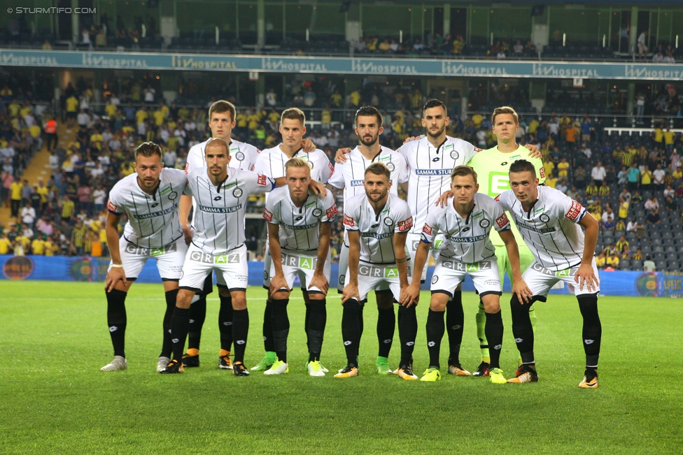 Fenerbahce - Sturm Graz
UEFA Europa League Qualifikation 3. Runde, Fenerbahce Istanbul - SK Sturm Graz, Suekrue Saracoglu Stadion Istanbul, 03.08.2017. 

Foto zeigt die Mannschaft von Sturm
