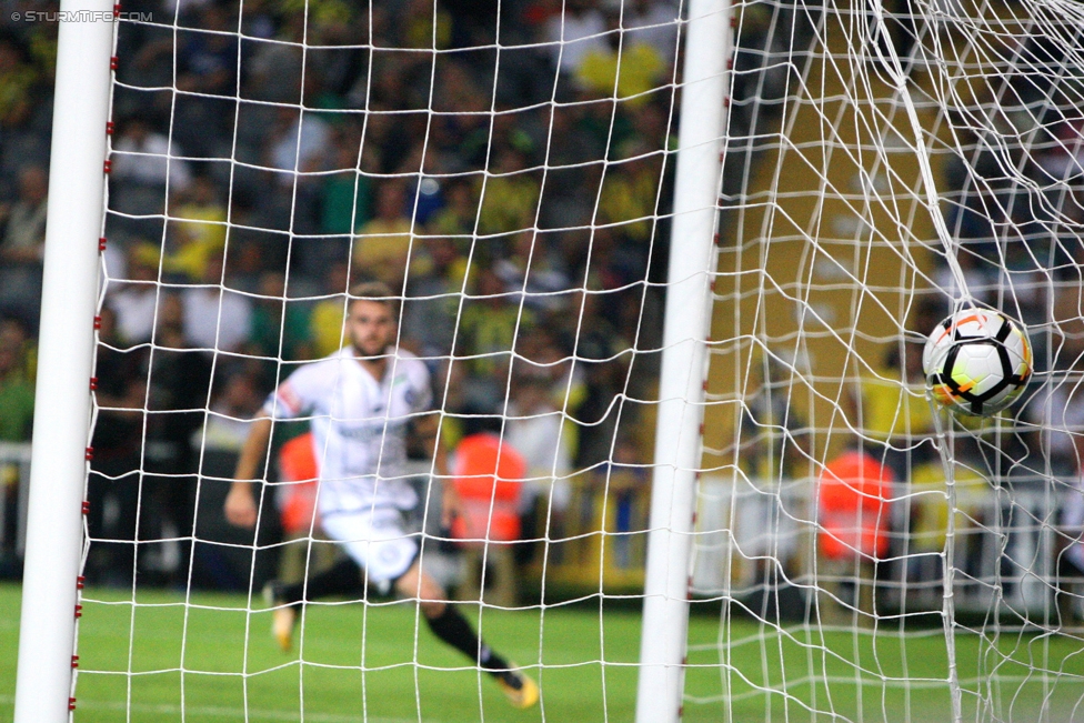 Fenerbahce - Sturm Graz
UEFA Europa League Qualifikation 3. Runde, Fenerbahce Istanbul - SK Sturm Graz, Suekrue Saracoglu Stadion Istanbul, 03.08.2017. 

Foto zeigt Philipp Huspek (Sturm)
Schlüsselwörter: tor