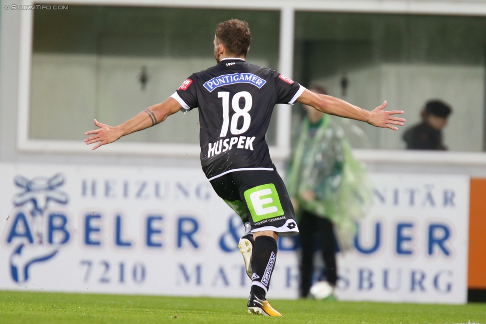 Mattersburg - Sturm Graz
Oesterreichische Fussball Bundesliga, 3. Runde, SV Mattersburg - SK Sturm Graz, Pappelstadion Mattersburg, 06.08.2017. 

Foto zeigt Philipp Huspek (Sturm)
