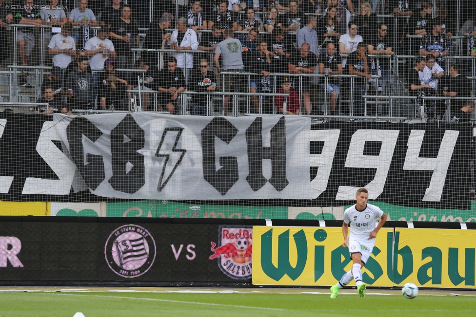 Sturm Graz - Wolfsberg
Oesterreichische Fussball Bundesliga, 4. Runde, SK Sturm Graz - Wolfsberger AC, Stadion Liebenau Graz, 12.08.2017. 

Foto zeigt Fans von Sturm
