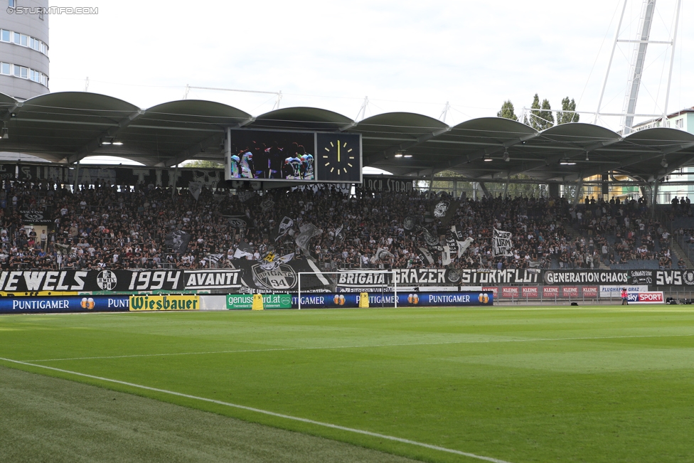 Sturm Graz - Wolfsberg
Oesterreichische Fussball Bundesliga, 4. Runde, SK Sturm Graz - Wolfsberger AC, Stadion Liebenau Graz, 12.08.2017. 

Foto zeigt Fans von Sturm
