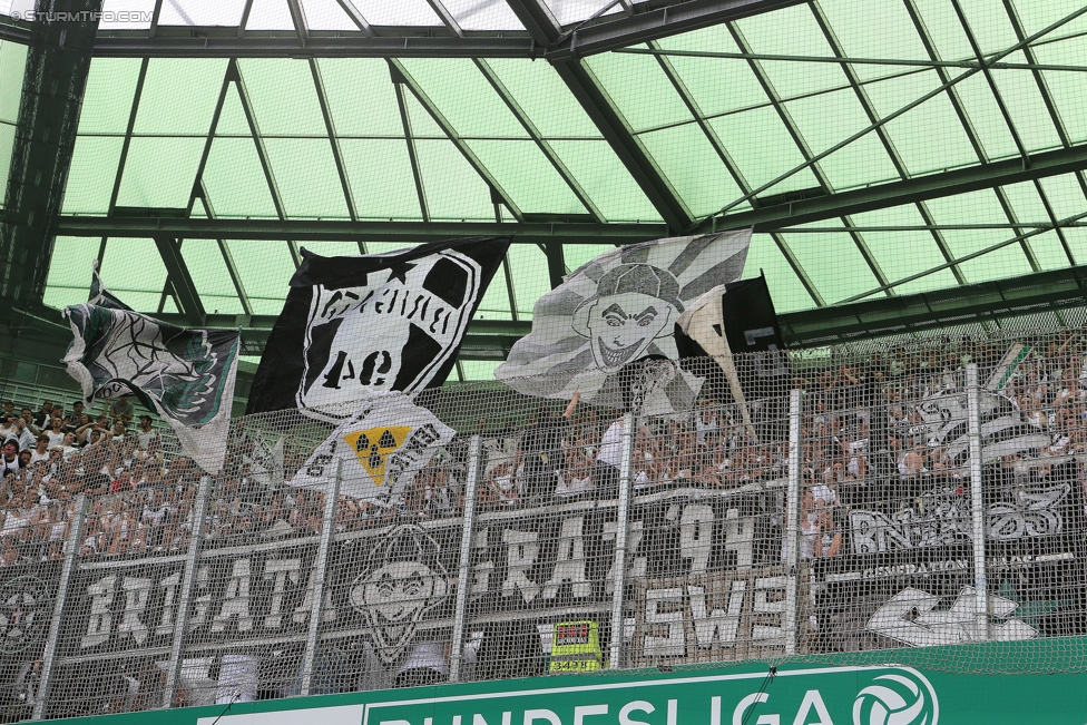 Rapid Wien - Sturm Graz
Oesterreichische Fussball Bundesliga, 5. Runde, SK Rapid Wien - SK Sturm Graz, Weststadion Wien, 19.08.2017. 

Foto zeigt Fans von Sturm
