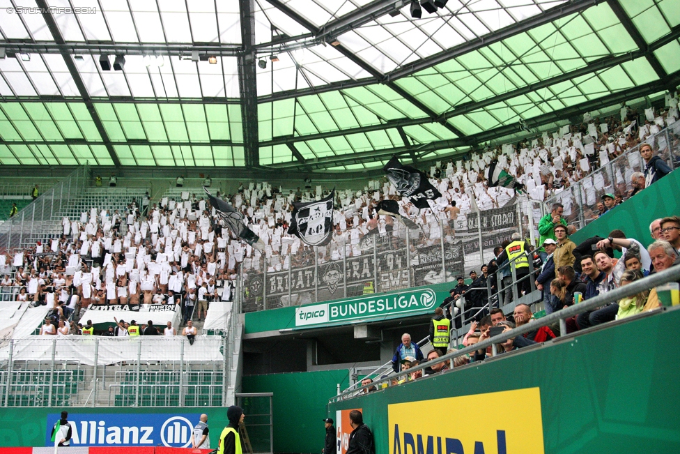 Rapid Wien - Sturm Graz
Oesterreichische Fussball Bundesliga, 5. Runde, SK Rapid Wien - SK Sturm Graz, Weststadion Wien, 19.08.2017. 

Foto zeigt Fans von Sturm
