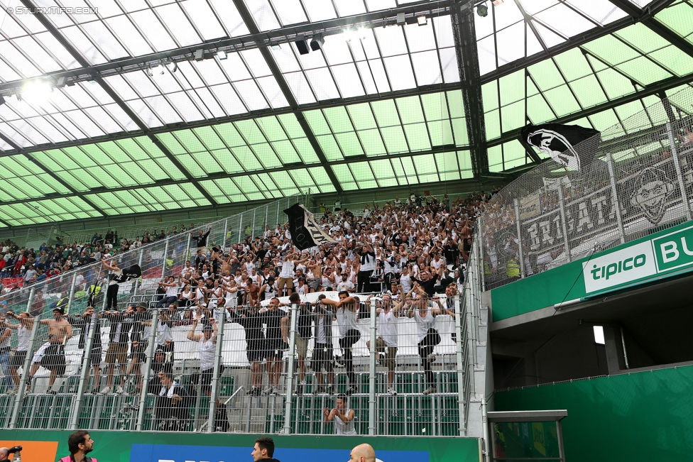 Rapid Wien - Sturm Graz
Oesterreichische Fussball Bundesliga, 5. Runde, SK Rapid Wien - SK Sturm Graz, Weststadion Wien, 19.08.2017. 

Foto zeigt Fans von Sturm
