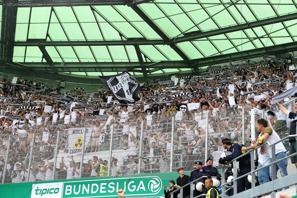 Rapid Wien - Sturm Graz
Oesterreichische Fussball Bundesliga, 5. Runde, SK Rapid Wien - SK Sturm Graz, Weststadion Wien, 19.08.2017. 

Foto zeigt Fans von Sturm
