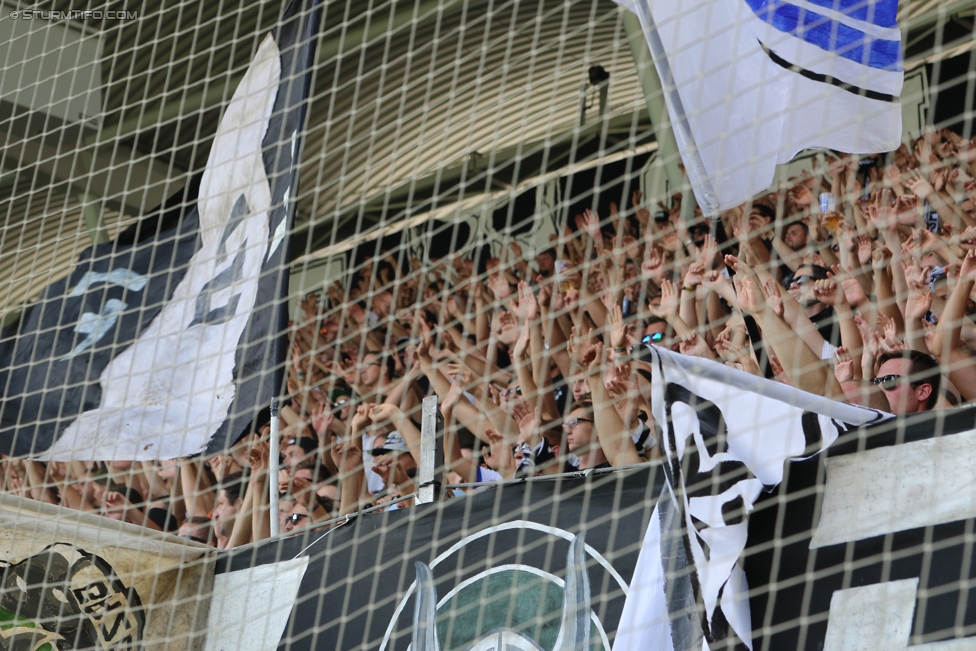 Sturm Graz - Salzburg
Oesterreichische Fussball Bundesliga, 6. Runde, SK Sturm Graz - FC RB Salzburg, Stadion Liebenau Graz, 27.08.2017. 

Foto zeigt Fans von Sturm
