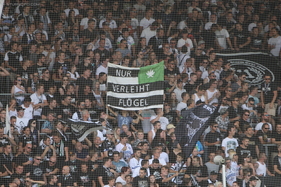 Sturm Graz - Salzburg
Oesterreichische Fussball Bundesliga, 6. Runde, SK Sturm Graz - FC RB Salzburg, Stadion Liebenau Graz, 27.08.2017. 

Foto zeigt Fans von Sturm
