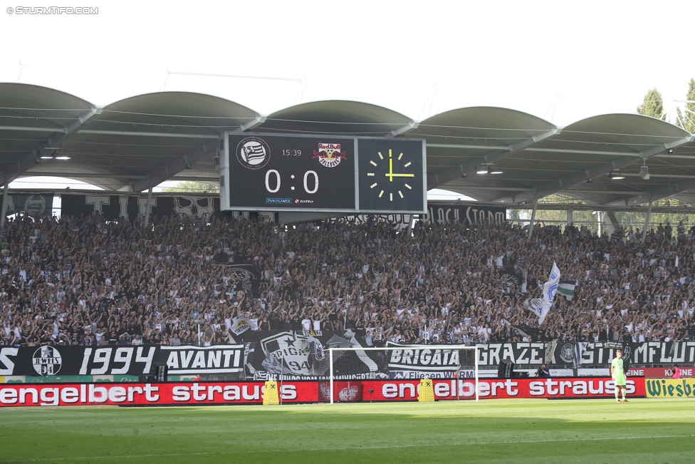 Sturm Graz - Salzburg
Oesterreichische Fussball Bundesliga, 6. Runde, SK Sturm Graz - FC RB Salzburg, Stadion Liebenau Graz, 27.08.2017. 

Foto zeigt Fans von Sturm
