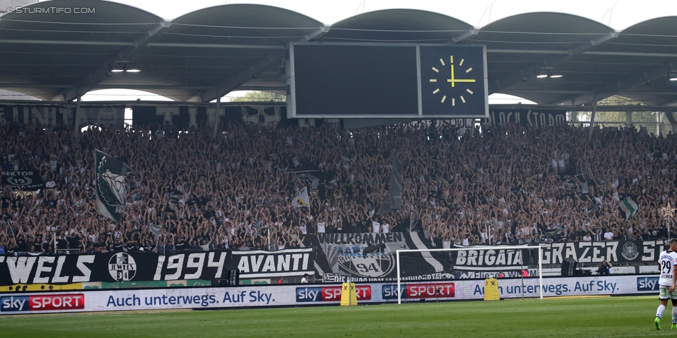 Sturm Graz - Salzburg
Oesterreichische Fussball Bundesliga, 6. Runde, SK Sturm Graz - FC RB Salzburg, Stadion Liebenau Graz, 27.08.2017. 

Foto zeigt Fans von Sturm
