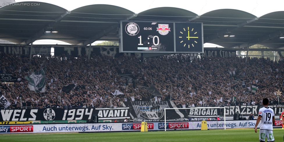 Sturm Graz - Salzburg
Oesterreichische Fussball Bundesliga, 6. Runde, SK Sturm Graz - FC RB Salzburg, Stadion Liebenau Graz, 27.08.2017. 

Foto zeigt Fans von Sturm
