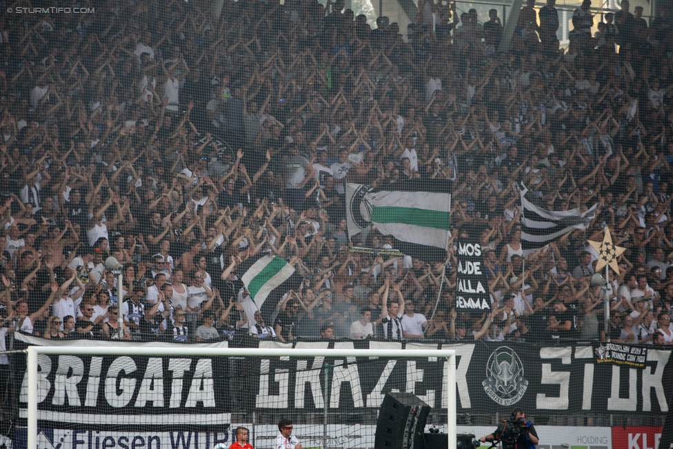 Sturm Graz - Salzburg
Oesterreichische Fussball Bundesliga, 6. Runde, SK Sturm Graz - FC RB Salzburg, Stadion Liebenau Graz, 27.08.2017. 

Foto zeigt Fans von Sturm
