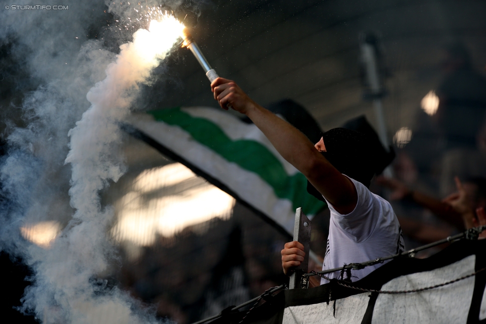 Sturm Graz - Salzburg
Oesterreichische Fussball Bundesliga, 6. Runde, SK Sturm Graz - FC RB Salzburg, Stadion Liebenau Graz, 27.08.2017. 

Foto zeigt Fans von Sturm
