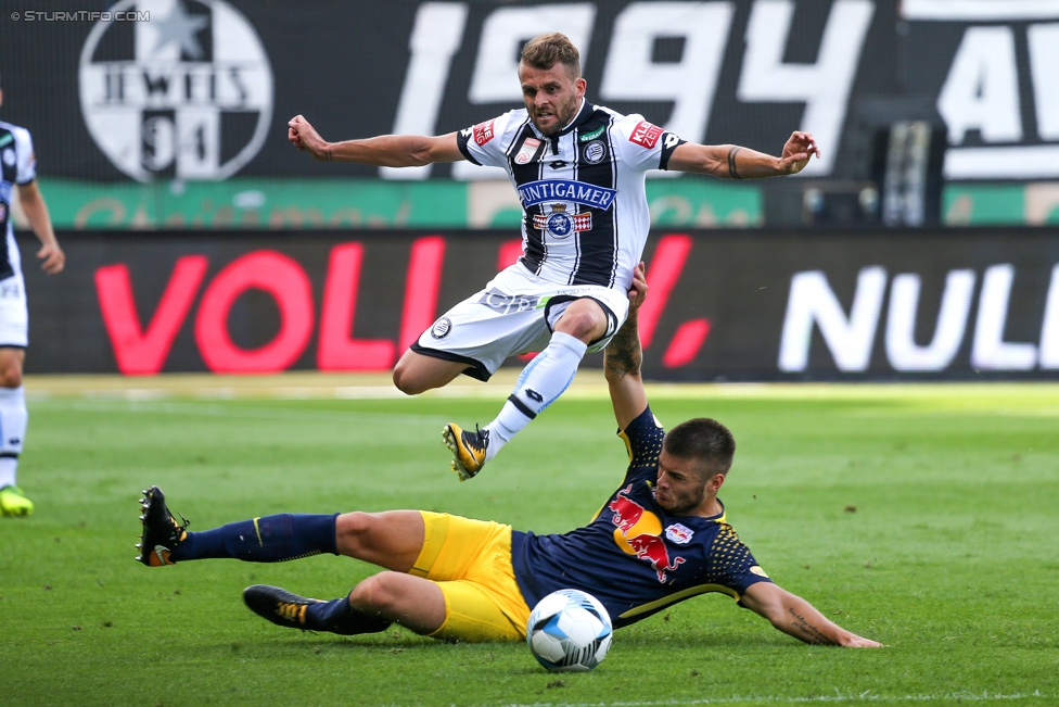 Sturm Graz - Salzburg
Oesterreichische Fussball Bundesliga, 6. Runde, SK Sturm Graz - FC RB Salzburg, Stadion Liebenau Graz, 27.08.2017. 

Foto zeigt Philipp Huspek (Sturm)
