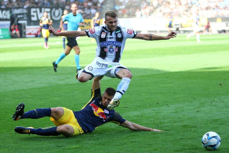 Sturm Graz - Salzburg
Oesterreichische Fussball Bundesliga, 6. Runde, SK Sturm Graz - FC RB Salzburg, Stadion Liebenau Graz, 27.08.2017. 

Foto zeigt Philipp Huspek (Sturm)
