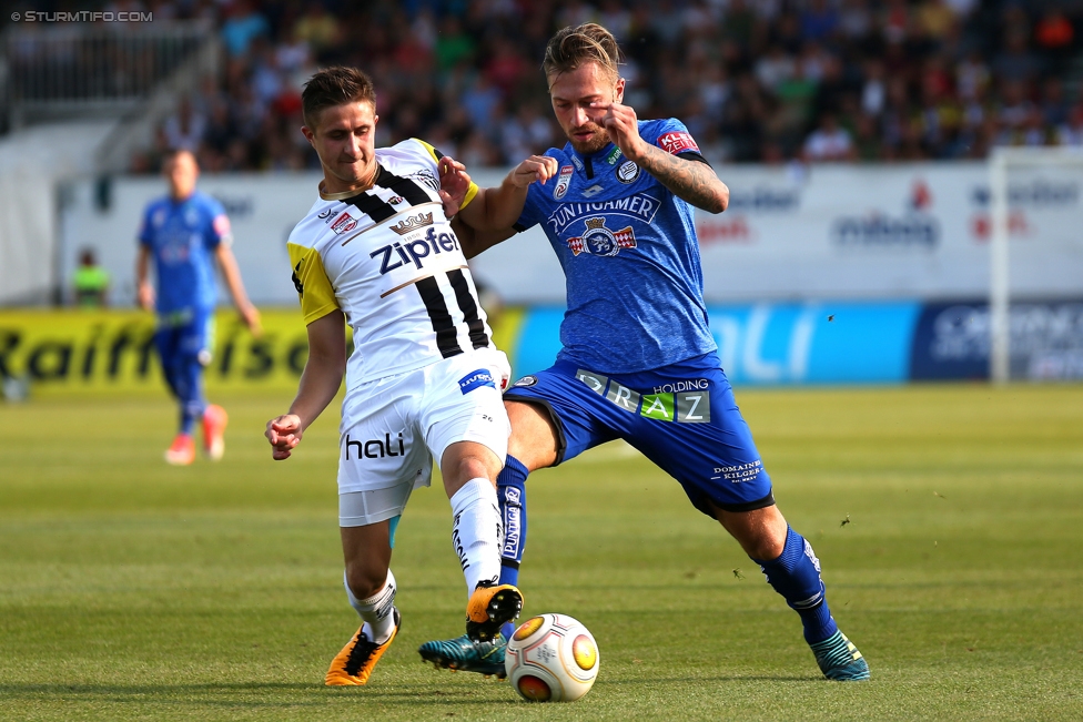 LASK - Sturm Graz
Oesterreichische Fussball Bundesliga, 7. Runde, Linzer ASK - SK Sturm Graz, Waldstadion Pasching, 09.09.2017. 

Foto zeigt Peter Zulj (Sturm)
