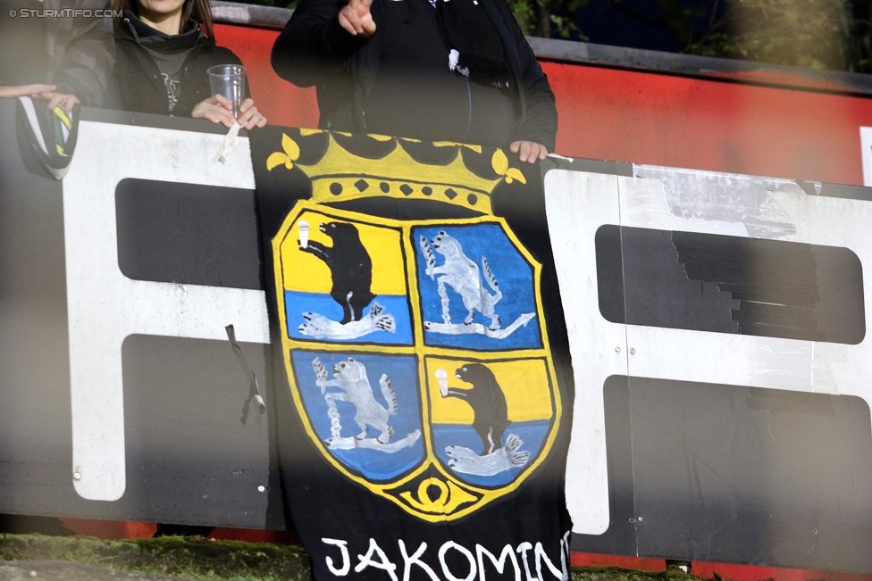 Admira Wacker - Sturm Graz
Oesterreichische Fussball Bundesliga, 8. Runde, FC Admira Wacker Moedling - SK Sturm Graz, Stadion Suedstadt Maria Enzersdorf, 16.09.2017. 

Foto zeigt Fans von Sturm
