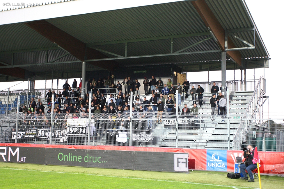 Anif - Sturm Graz
OEFB Cup, 2. Runde, USK Anif - SK Sturm Graz, Untersbergarena Groedig, 20.09.2017. 

Foto zeigt Fans von Sturm
