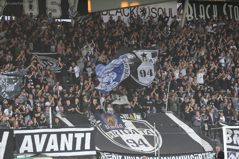 Sturm Graz - Altach
Oesterreichische Fussball Bundesliga, 9. Runde, SK Sturm Graz - SCR Altach, Stadion Liebenau Graz, 23.09.2017. 

Foto zeigt Fans von Sturm
