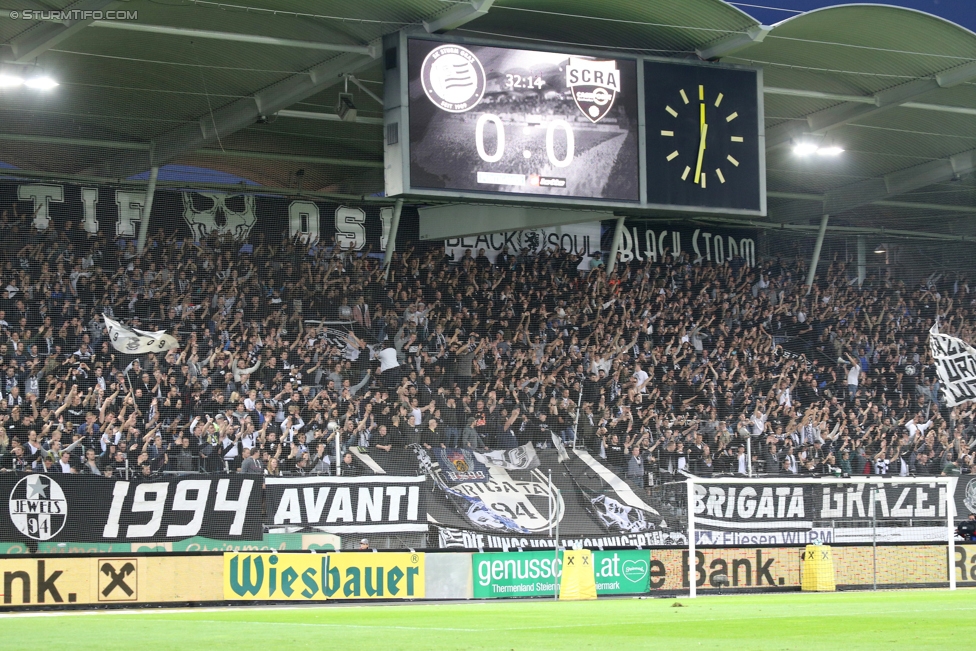 Sturm Graz - Altach
Oesterreichische Fussball Bundesliga, 9. Runde, SK Sturm Graz - SCR Altach, Stadion Liebenau Graz, 23.09.2017. 

Foto zeigt Fans von Sturm
