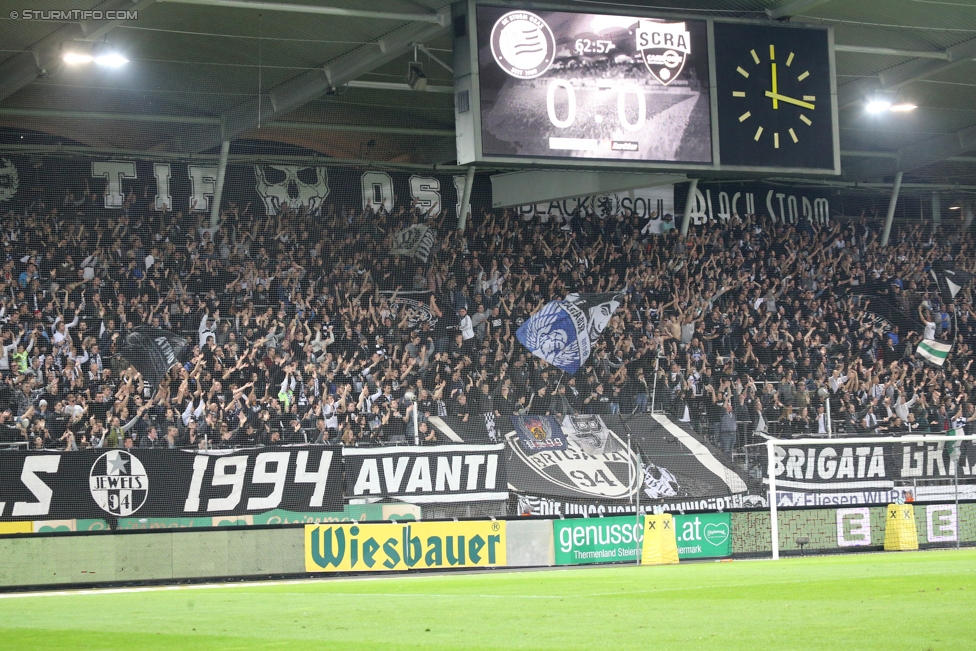 Sturm Graz - Altach
Oesterreichische Fussball Bundesliga, 9. Runde, SK Sturm Graz - SCR Altach, Stadion Liebenau Graz, 23.09.2017. 

Foto zeigt Fans von Sturm
