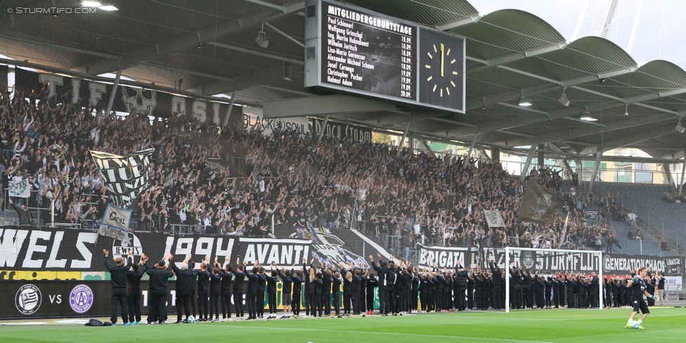 Sturm Graz - Altach
Oesterreichische Fussball Bundesliga, 9. Runde, SK Sturm Graz - SCR Altach, Stadion Liebenau Graz, 23.09.2017. 

Foto zeigt die Jugendmannschaften von Sturm und Fans von Sturm
