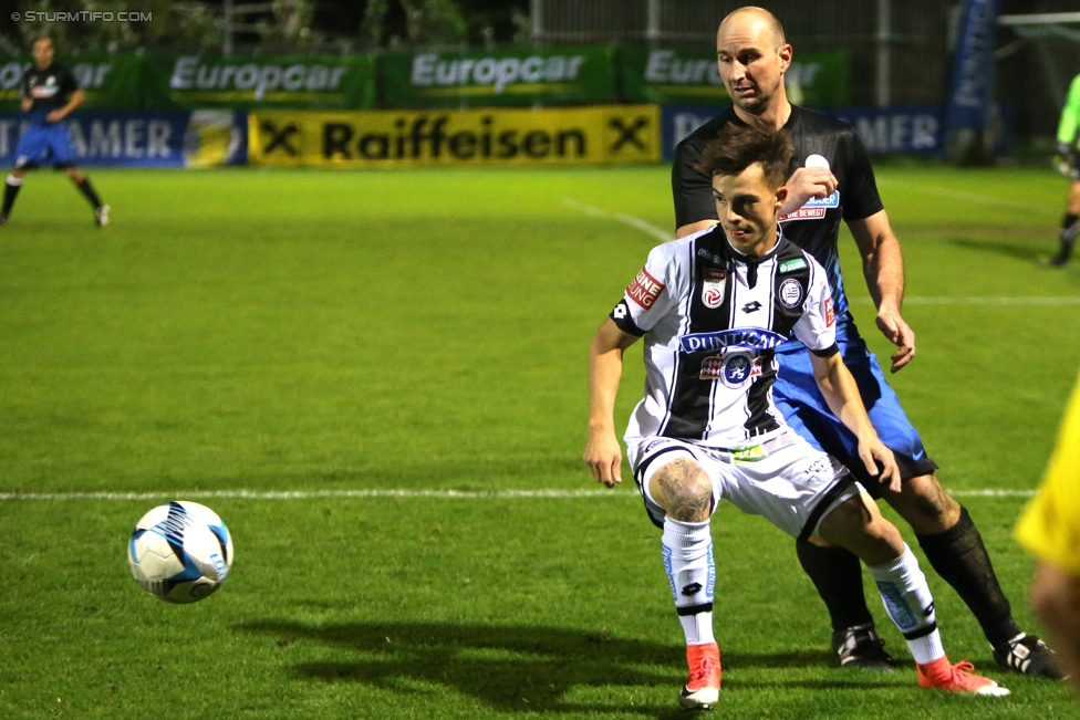 Ueberspitzen - Sturm Graz
Stammtischcup Finale,  The Ueberspitzen FC - SK Sturm Graz, Sportplatz Union Liebenau, 06.10.2017. 

Foto zeigt Daniel Steinwender (Sturm)
