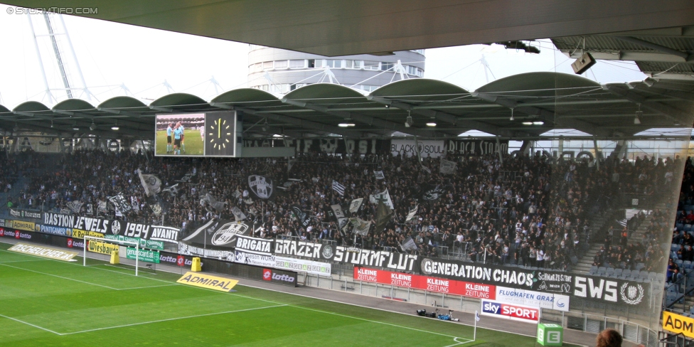 Sturm Graz - Mattersburg
Oesterreichische Fussball Bundesliga, 12. Runde, SK Sturm Graz - SV Mattersburg, Stadion Liebenau Graz, 21.10.2017. 

Foto zeigt Fans von Sturm
