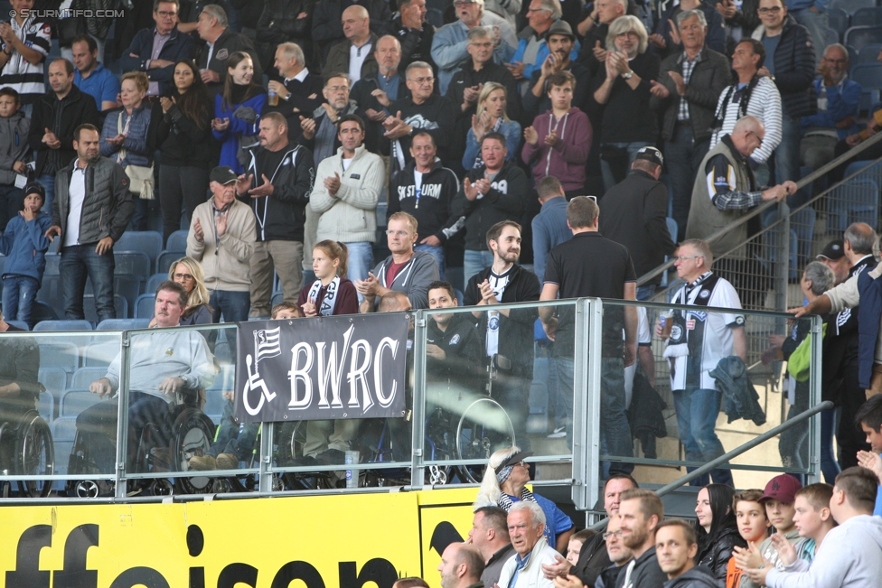 Sturm Graz - Mattersburg
Oesterreichische Fussball Bundesliga, 12. Runde, SK Sturm Graz - SV Mattersburg, Stadion Liebenau Graz, 21.10.2017. 

Foto zeigt Fans von Sturm
