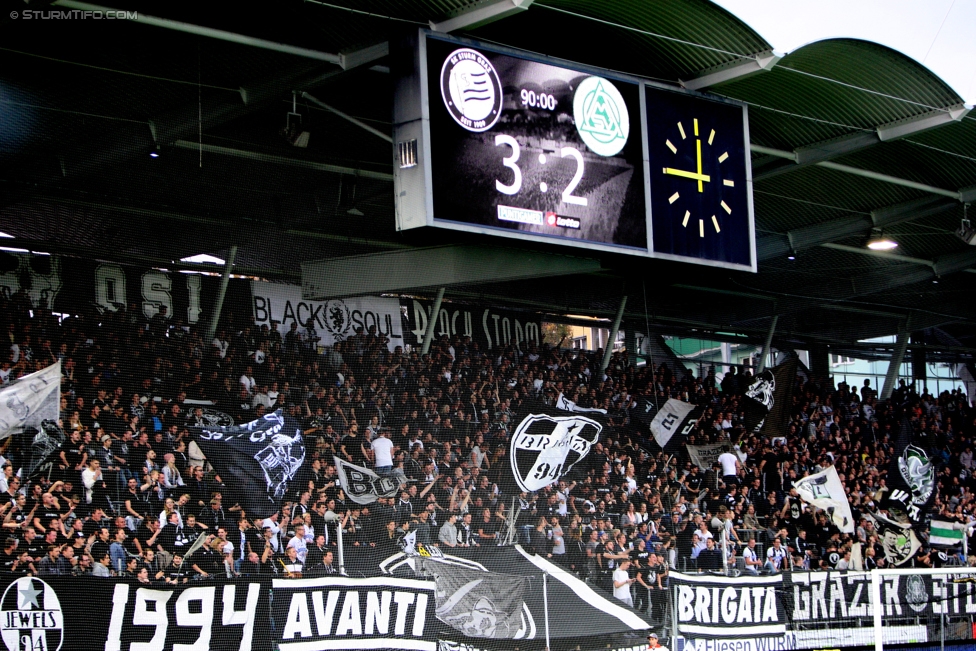 Sturm Graz - Mattersburg
Oesterreichische Fussball Bundesliga, 12. Runde, SK Sturm Graz - SV Mattersburg, Stadion Liebenau Graz, 21.10.2017. 

Foto zeigt Fans von Sturm
