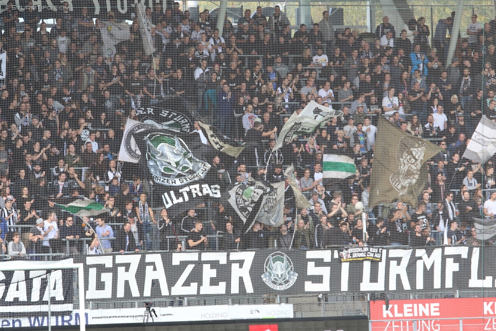 Sturm Graz - Mattersburg
Oesterreichische Fussball Bundesliga, 12. Runde, SK Sturm Graz - SV Mattersburg, Stadion Liebenau Graz, 21.10.2017. 

Foto zeigt Fans von Sturm
