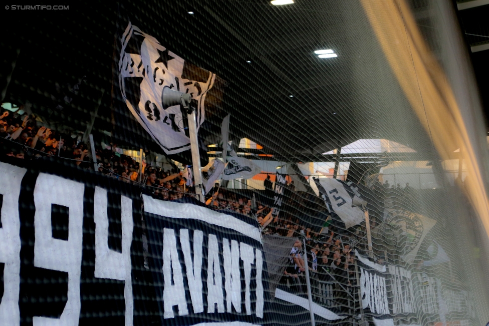 Sturm Graz - Mattersburg
Oesterreichische Fussball Bundesliga, 12. Runde, SK Sturm Graz - SV Mattersburg, Stadion Liebenau Graz, 21.10.2017. 

Foto zeigt Fans von Sturm
