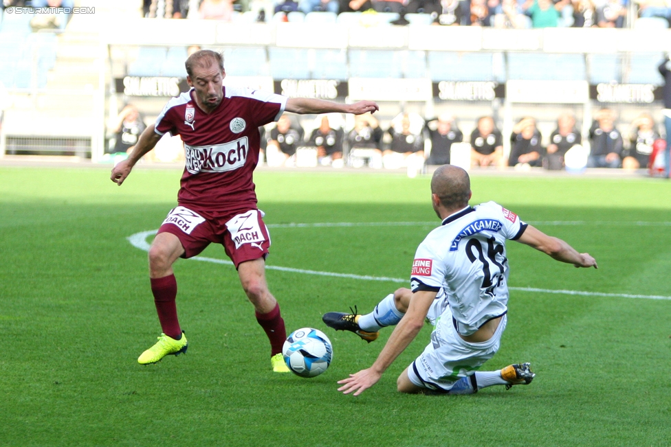 Sturm Graz - Mattersburg
Oesterreichische Fussball Bundesliga, 12. Runde, SK Sturm Graz - SV Mattersburg, Stadion Liebenau Graz, 21.10.2017. 

Foto zeigt Fabian Koch (Sturm)
