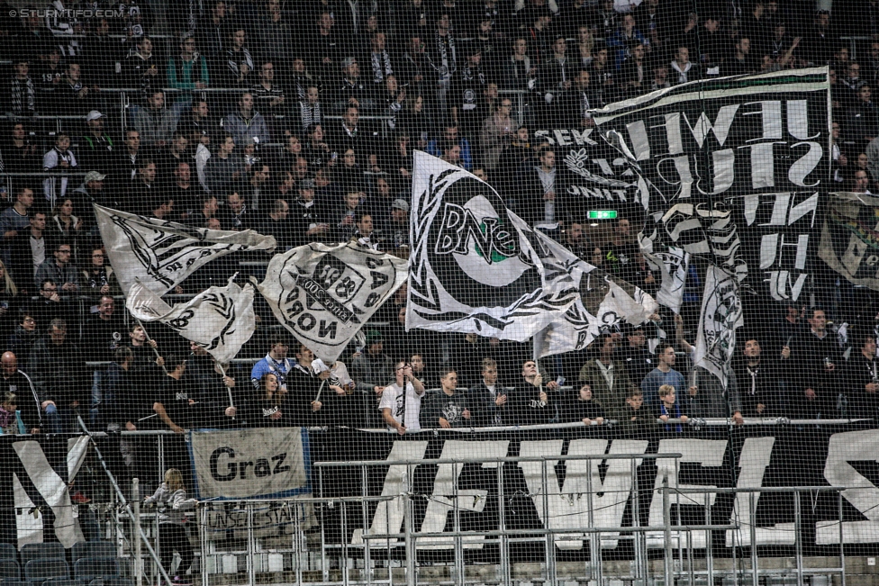 Sturm Graz - Altach
OEFB Cup, 3. Runde, SK Sturm Graz - SCR Altach, Stadion Liebenau Graz, 25.10.2017. 

Foto zeigt Fans von Sturm
