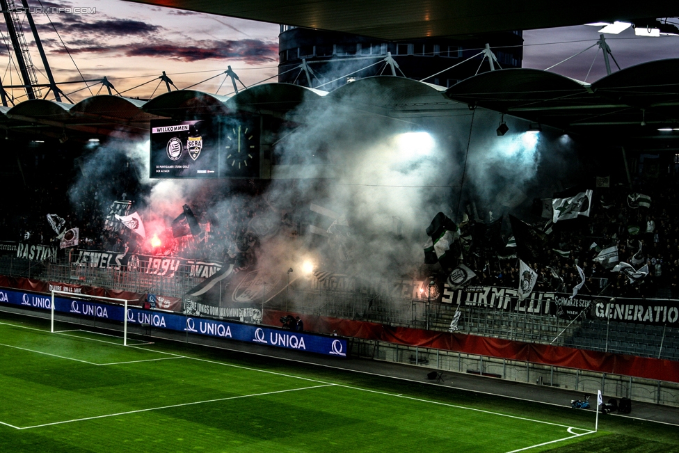 Sturm Graz - Altach
OEFB Cup, 3. Runde, SK Sturm Graz - SCR Altach, Stadion Liebenau Graz, 25.10.2017. 

Foto zeigt Fans von Sturm
Schlüsselwörter: pyrotechnik