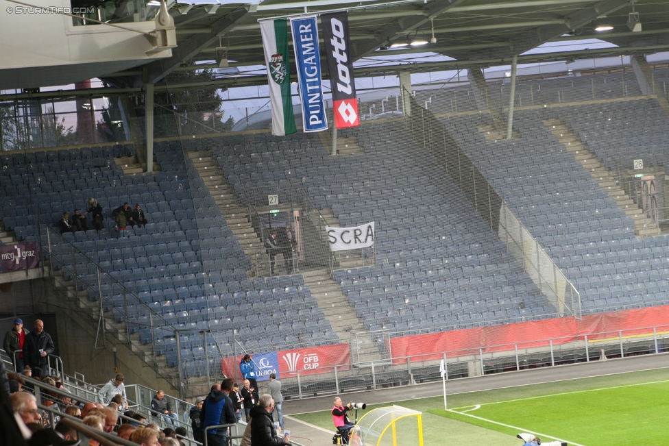 Sturm Graz - Altach
OEFB Cup, 3. Runde, SK Sturm Graz - SCR Altach, Stadion Liebenau Graz, 25.10.2017. 

Foto zeigt Fans von Altach

