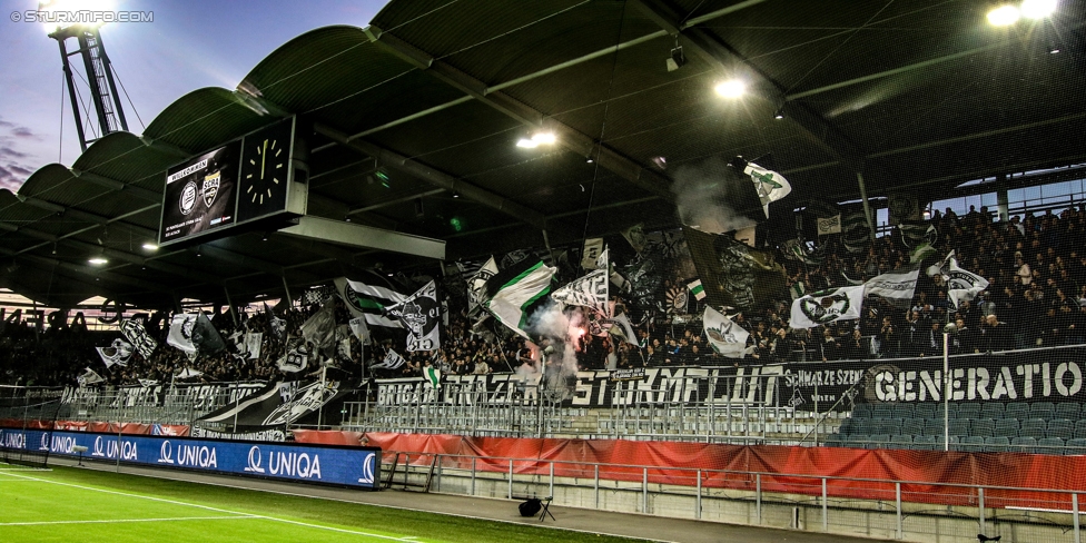 Sturm Graz - Altach
OEFB Cup, 3. Runde, SK Sturm Graz - SCR Altach, Stadion Liebenau Graz, 25.10.2017. 

Foto zeigt Fans von Sturm
Schlüsselwörter: pyrotechnik