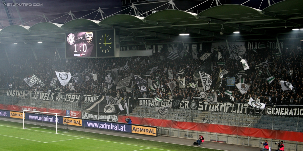 Sturm Graz - Altach
OEFB Cup, 3. Runde, SK Sturm Graz - SCR Altach, Stadion Liebenau Graz, 25.10.2017. 

Foto zeigt Fans von Sturm
