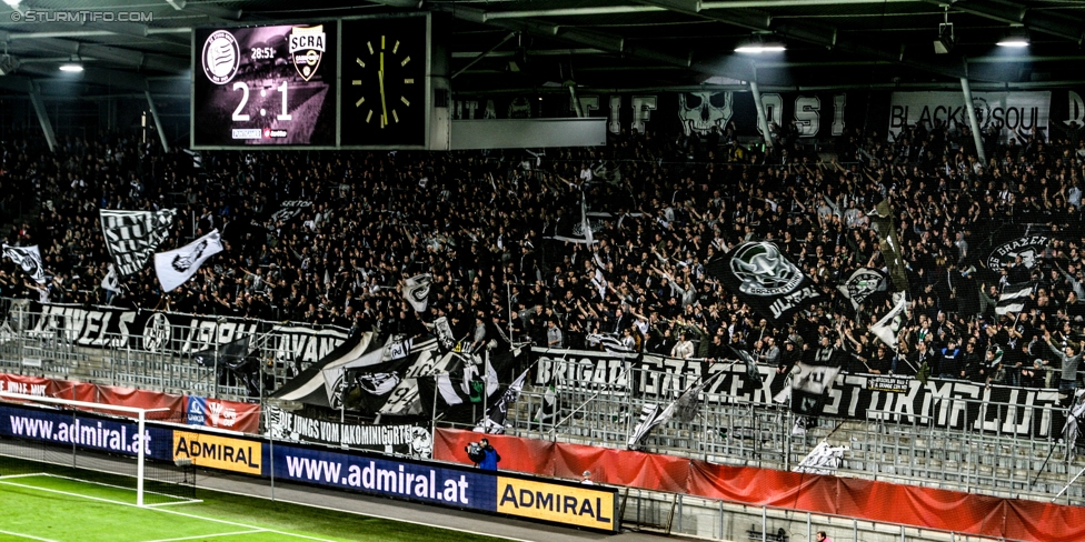 Sturm Graz - Altach
OEFB Cup, 3. Runde, SK Sturm Graz - SCR Altach, Stadion Liebenau Graz, 25.10.2017. 

Foto zeigt Fans von Sturm
