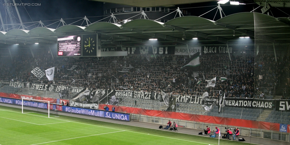 Sturm Graz - Altach
OEFB Cup, 3. Runde, SK Sturm Graz - SCR Altach, Stadion Liebenau Graz, 25.10.2017. 

Foto zeigt Fans von Sturm
