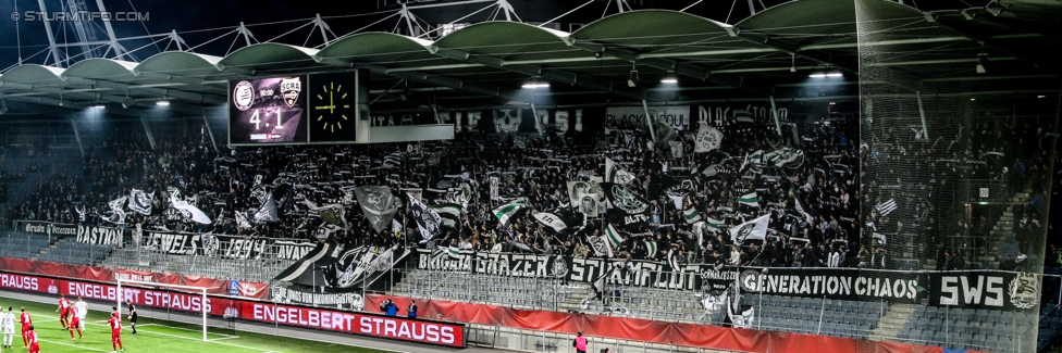 Sturm Graz - Altach
OEFB Cup, 3. Runde, SK Sturm Graz - SCR Altach, Stadion Liebenau Graz, 25.10.2017. 

Foto zeigt Fans von Sturm
