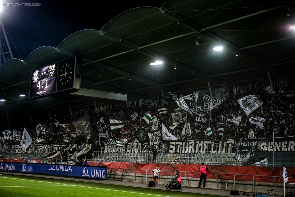 Sturm Graz - Altach
OEFB Cup, 3. Runde, SK Sturm Graz - SCR Altach, Stadion Liebenau Graz, 25.10.2017. 

Foto zeigt Fans von Sturm
