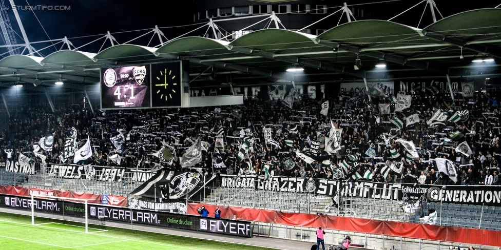 Sturm Graz - Altach
OEFB Cup, 3. Runde, SK Sturm Graz - SCR Altach, Stadion Liebenau Graz, 25.10.2017. 

Foto zeigt Fans von Sturm
