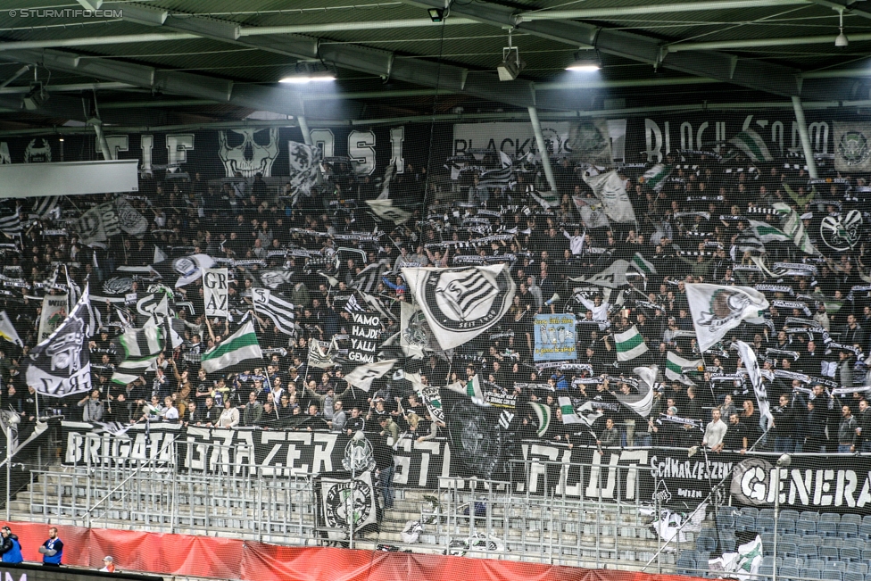 Sturm Graz - Altach
OEFB Cup, 3. Runde, SK Sturm Graz - SCR Altach, Stadion Liebenau Graz, 25.10.2017. 

Foto zeigt Fans von Sturm
