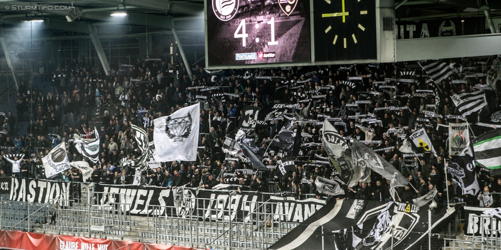 Sturm Graz - Altach
OEFB Cup, 3. Runde, SK Sturm Graz - SCR Altach, Stadion Liebenau Graz, 25.10.2017. 

Foto zeigt Fans von Sturm
