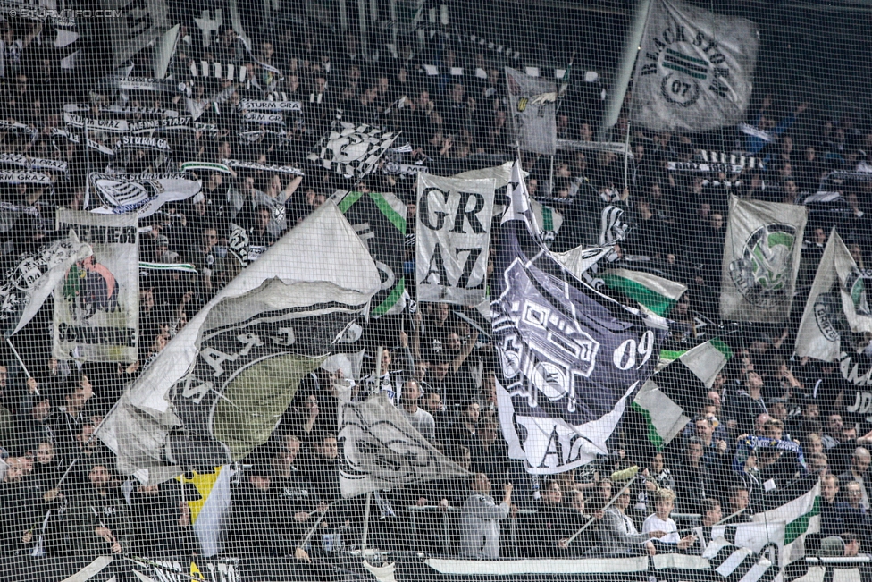 Sturm Graz - Altach
OEFB Cup, 3. Runde, SK Sturm Graz - SCR Altach, Stadion Liebenau Graz, 25.10.2017. 

Foto zeigt Fans von Sturm
