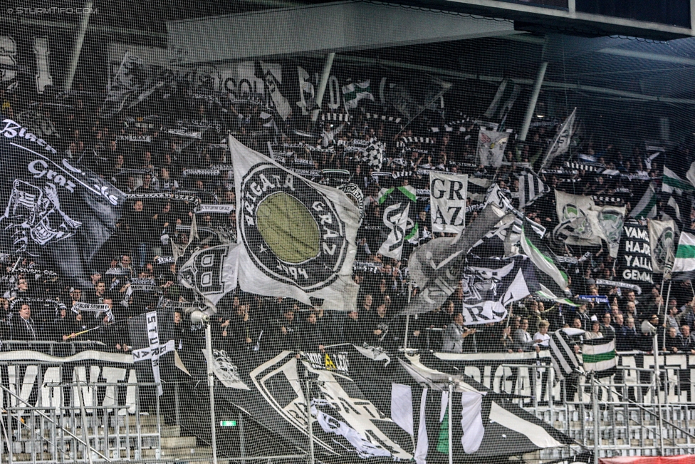 Sturm Graz - Altach
OEFB Cup, 3. Runde, SK Sturm Graz - SCR Altach, Stadion Liebenau Graz, 25.10.2017. 

Foto zeigt Fans von Sturm
