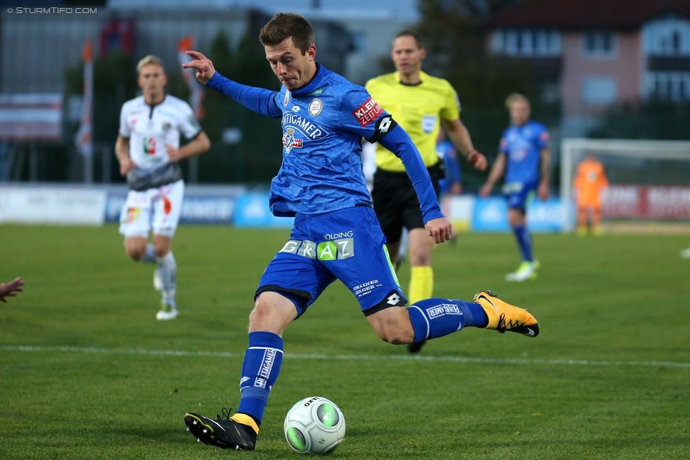 Wolfsberg - Sturm Graz
Oesterreichische Fussball Bundesliga, 13. Runde, Wolfsberger AC - SK Sturm Graz, Lavanttal Arena Wolfsberg, 29.10.2017. 

Foto zeigt Deni Alar (Sturm)
