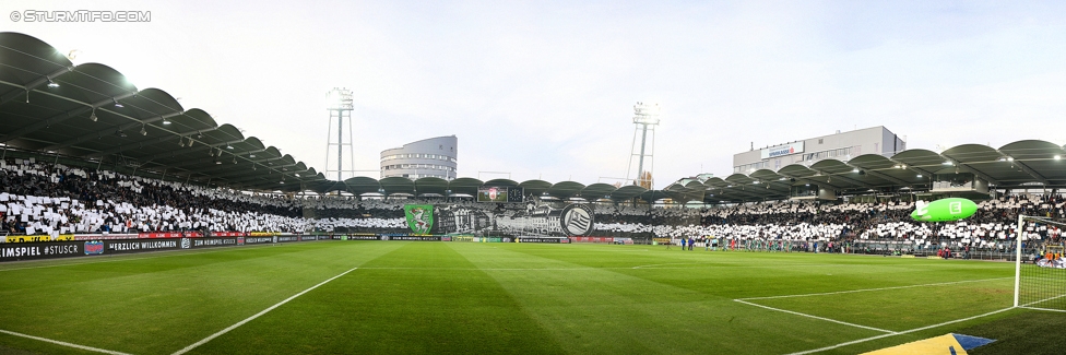 Sturm Graz - Rapid Wien
Oesterreichische Fussball Bundesliga, 14. Runde, SK Sturm Graz - SK Rapid Wien, Stadion Liebenau Graz, 04.11.2017. 

Foto zeigt Fans von Sturm mit einer Choreografie
